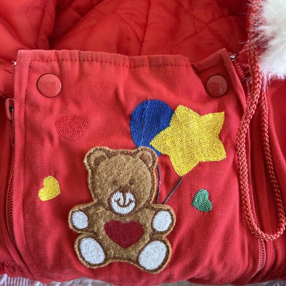 Snow Suit Hooded Removable Mitten Boots Toddler Heart Vtg Warner’s 24.5"-33.5" T - Picture 11 of 11